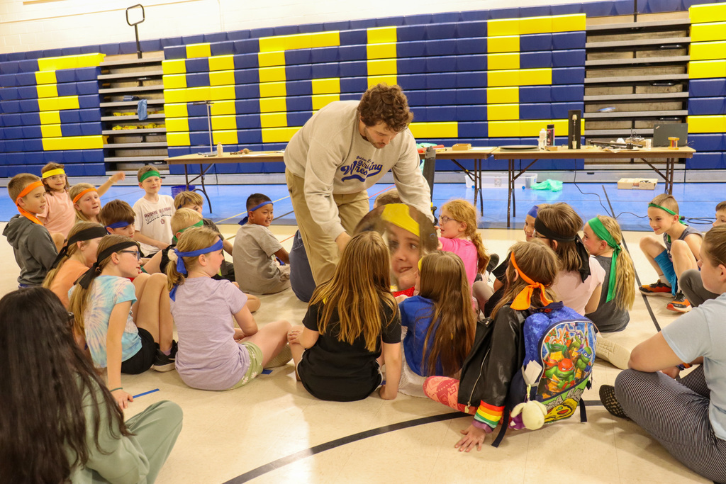 May Overby Number Ninjas learning from Mr. Flakus