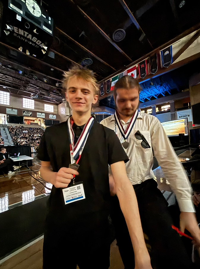 CHS students receiving awards at SDHOSA