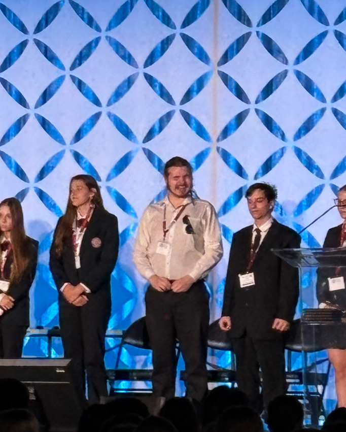 CHS students receiving awards at SDHOSA