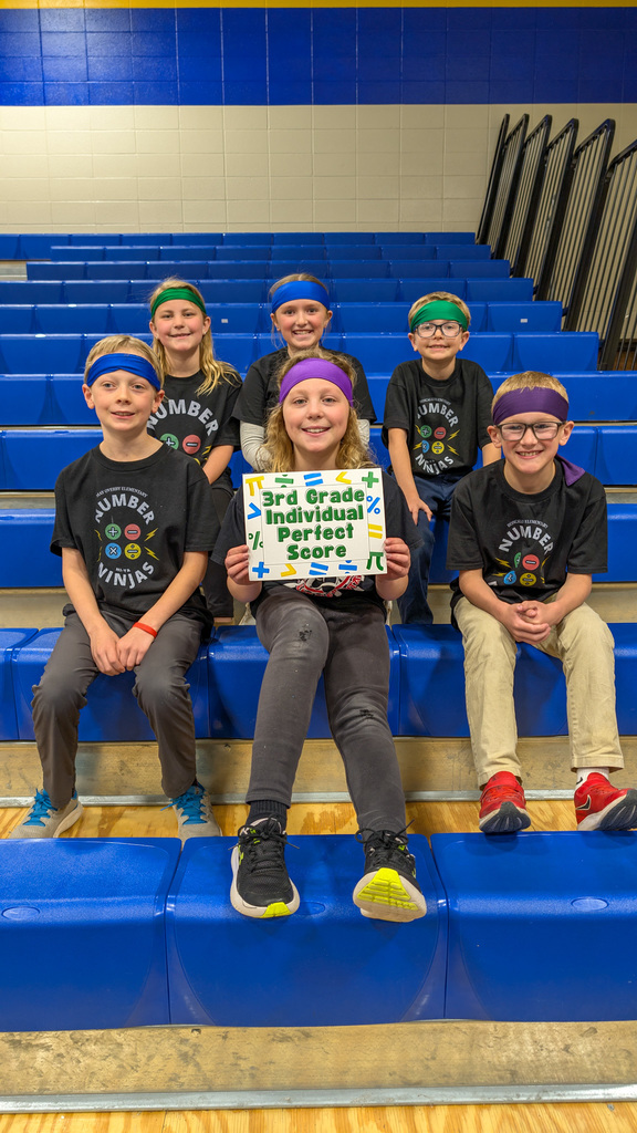 3rd grade individual perfect score winners