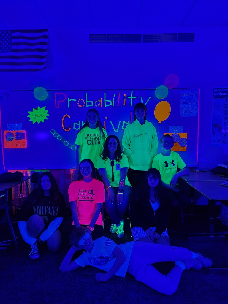 Holgate 7th graders in Mrs. Doxsee's class tested their luck during a probability carnival