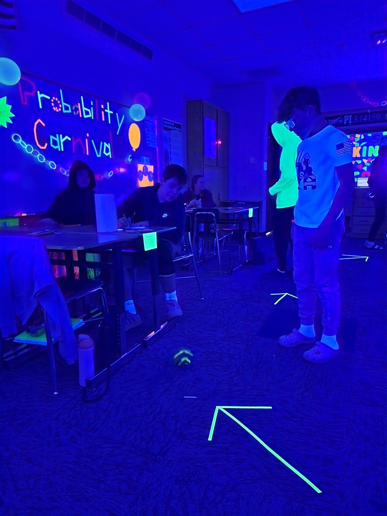 Holgate 7th graders in Mrs. Doxsee's class tested their luck during a probability carnival