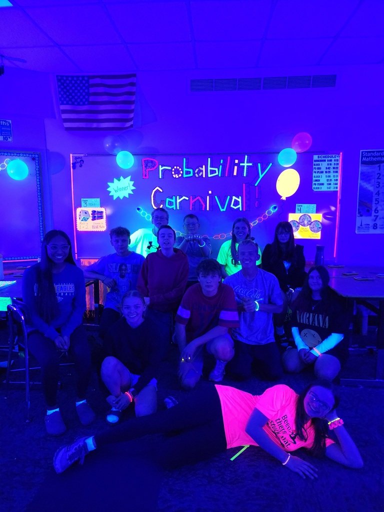 Holgate 7th graders in Mrs. Doxsee's class tested their luck during a probability carnival