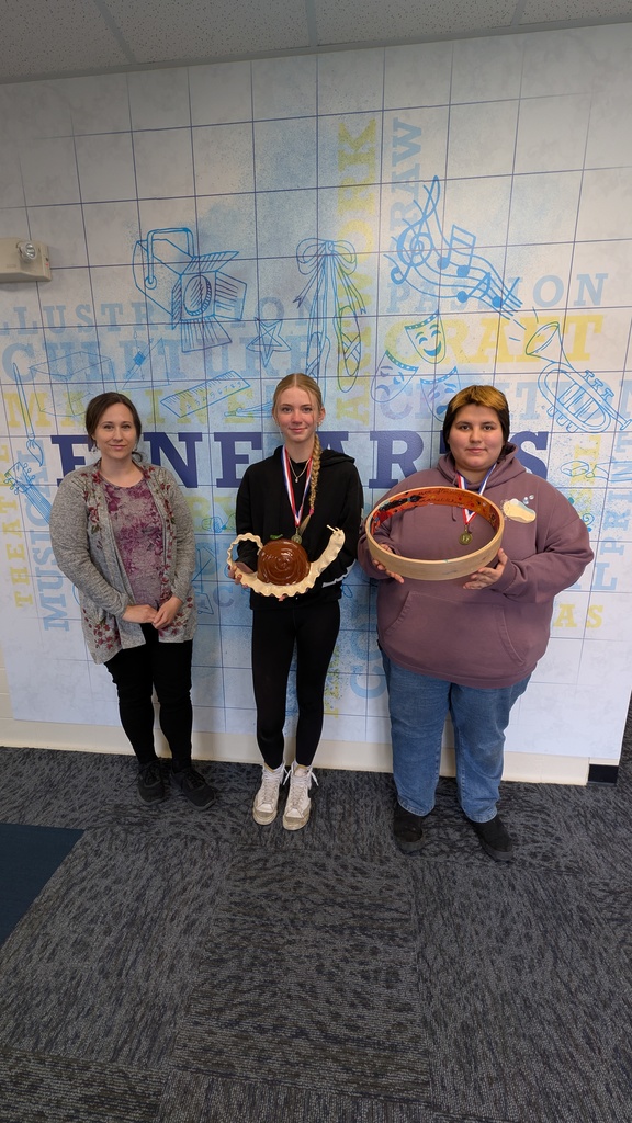 Central students with their artwork