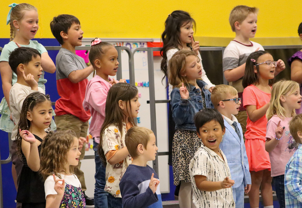Mike Miller students performing during their spring program