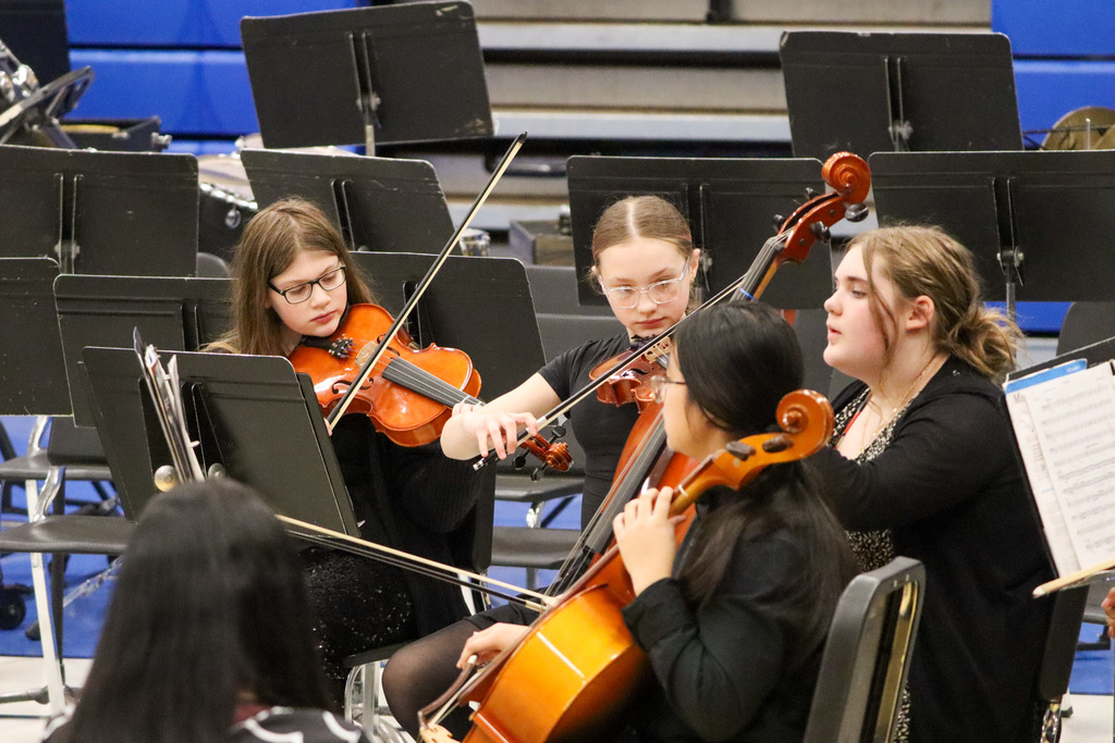 Orchestra performing at SMS 6th grade spring concert
