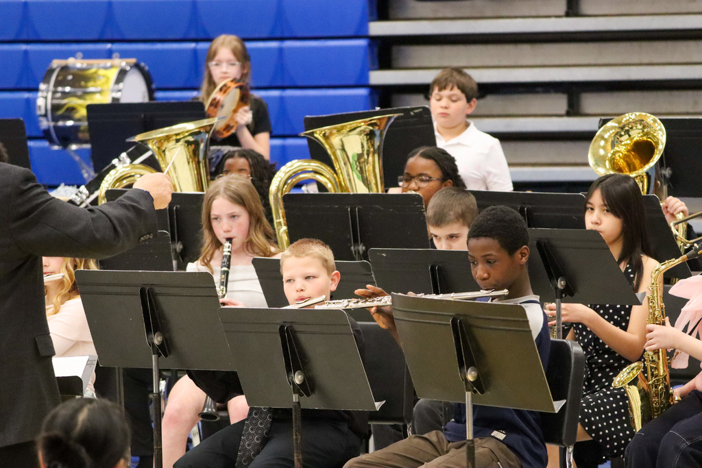 Band performing at SMS 6th grade spring concert