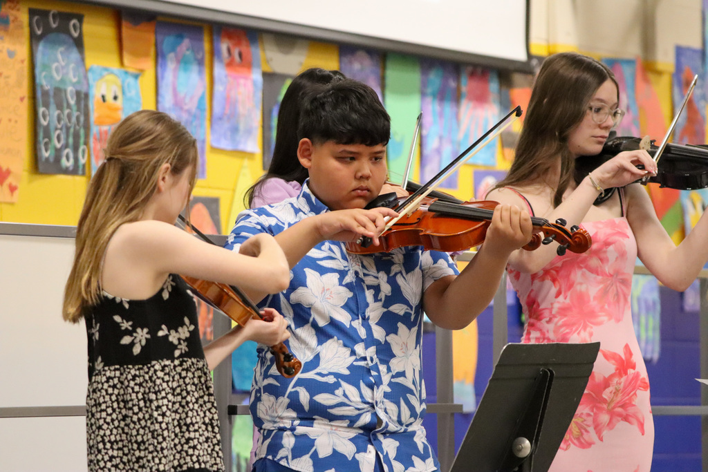 OMT students performing at their spring concert