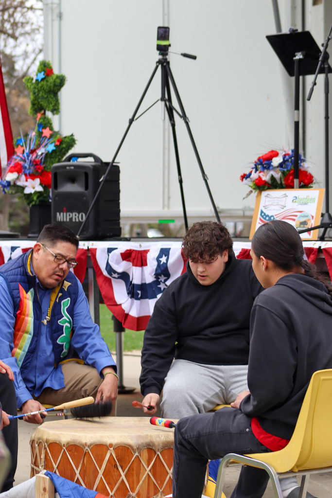 NASA Drum Group performing at community kickoff