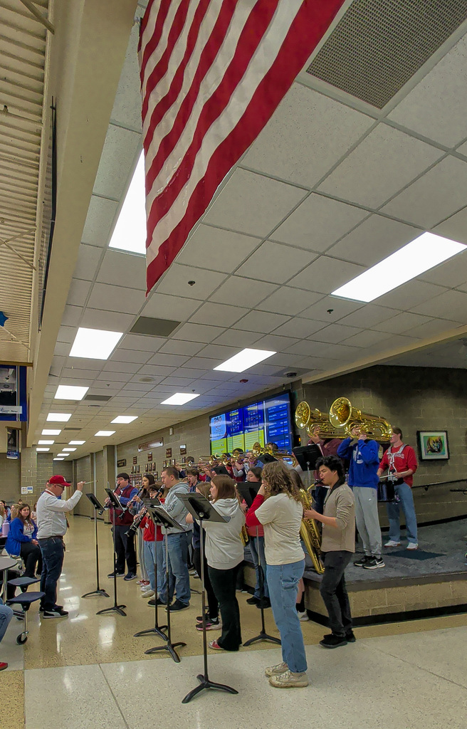 CHS band playing patriotic songs