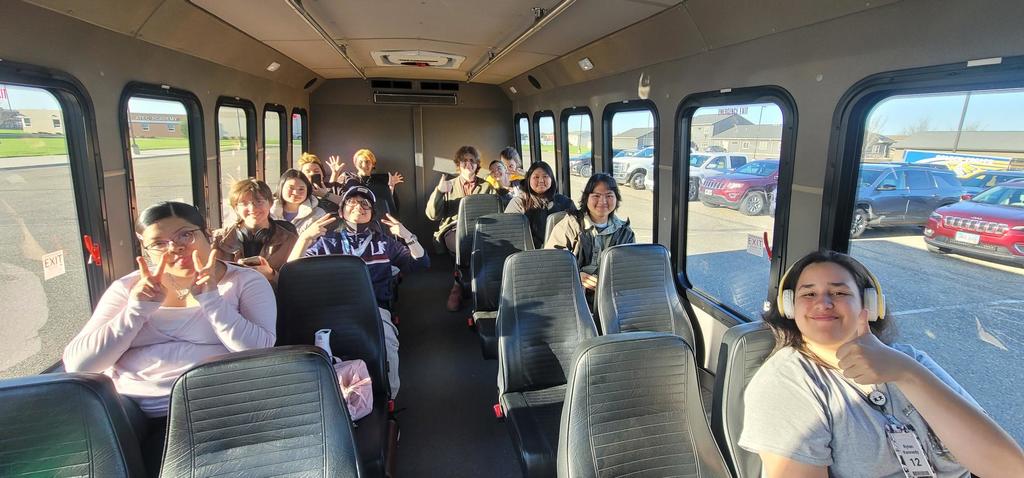 CHS Art Club was ready to go see awesome art for the field trip Friday, May 1st!