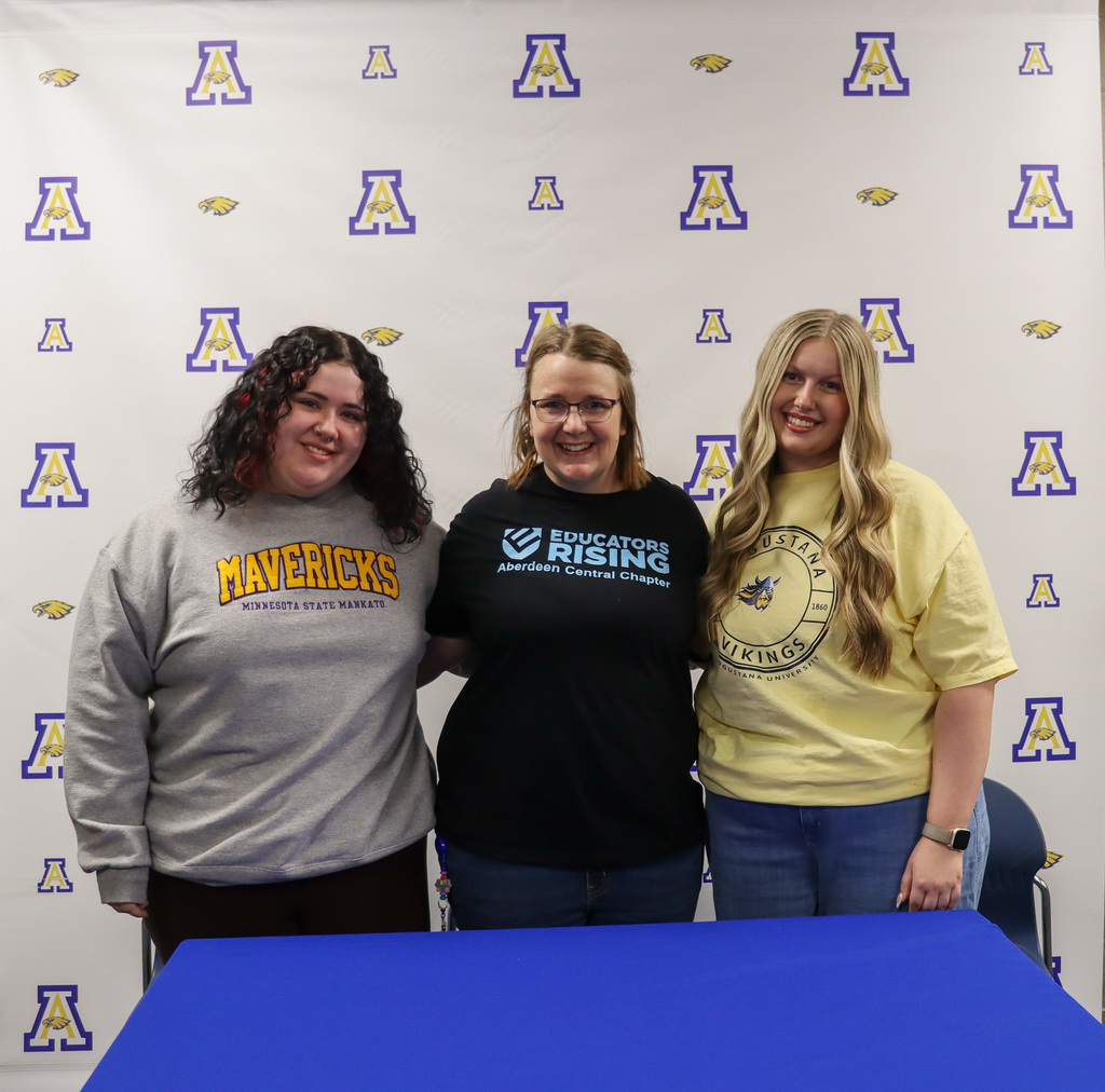 Mrs. Ketterling with CHS seniors and future teachers on Teacher Signing Day
