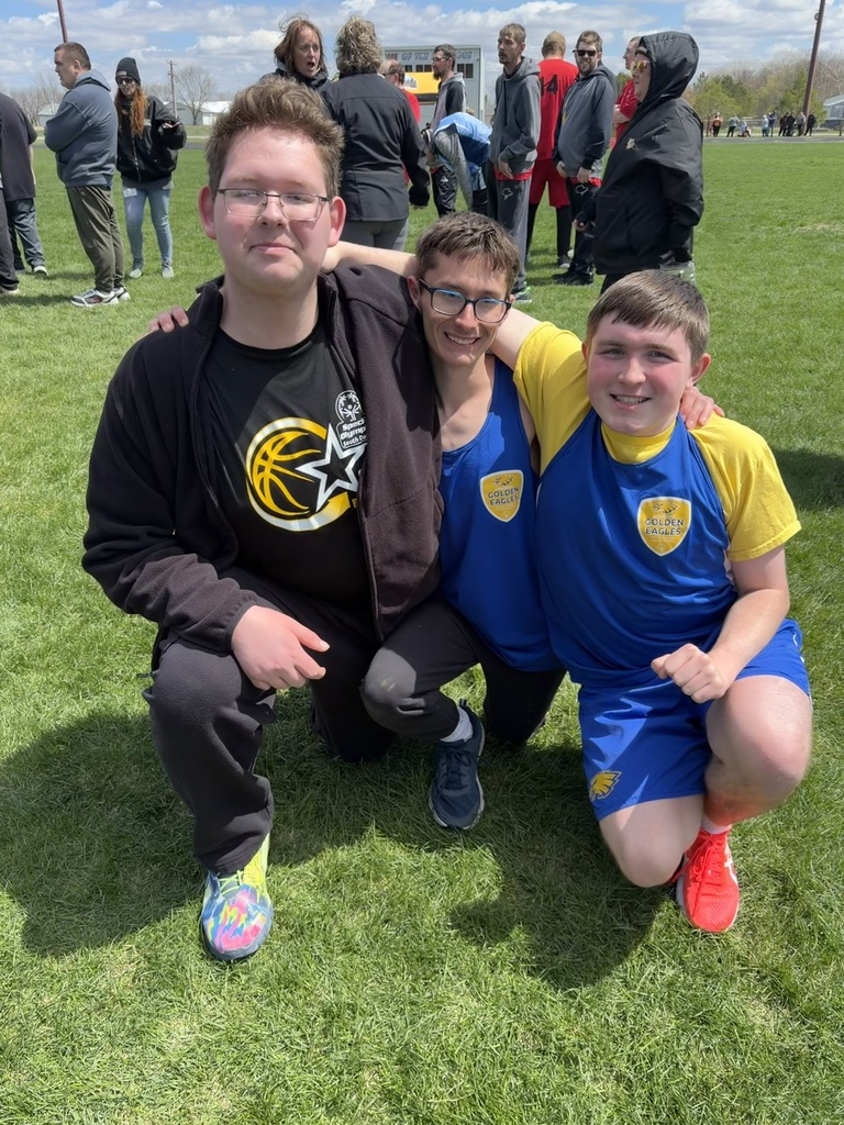 CHS Golden Eagle Special Olympics Athletes at the Northeast Area Track Meet