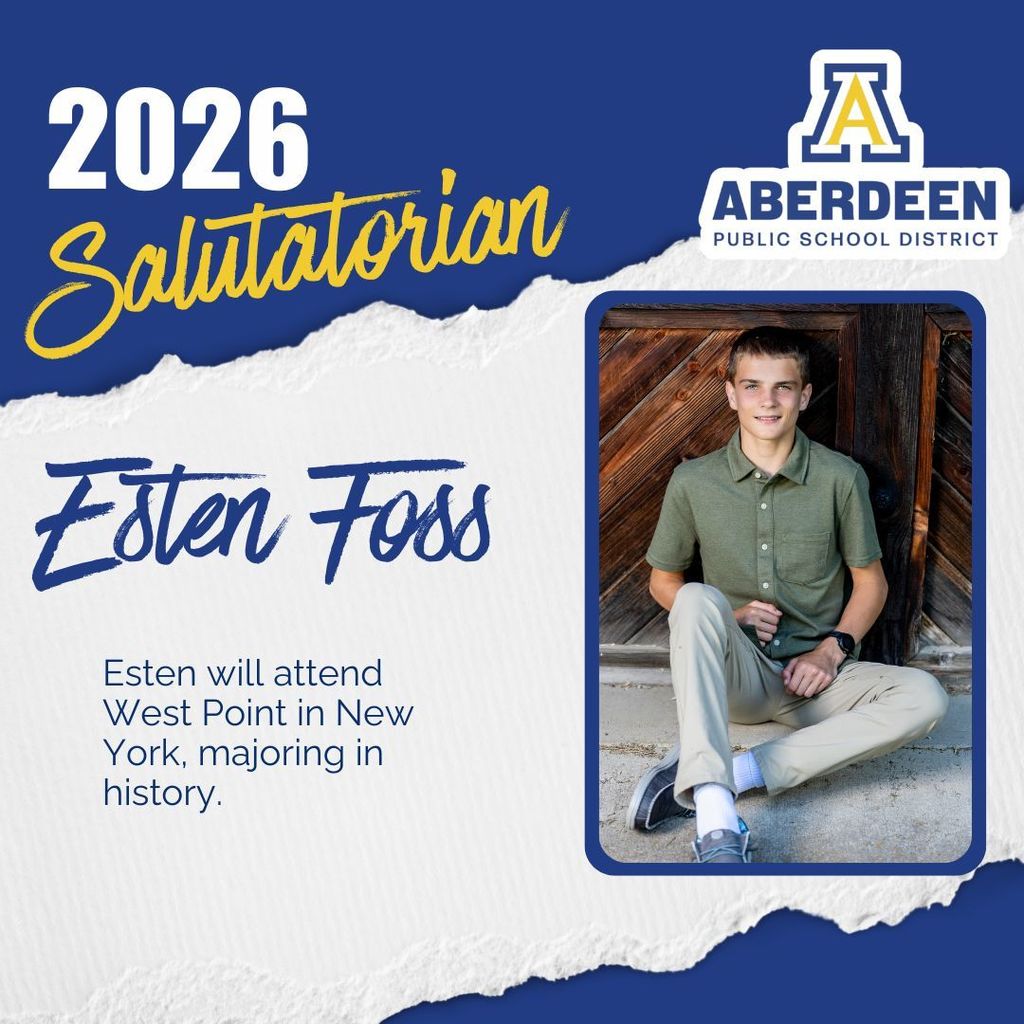 2026 Salutatorian Esten Foss