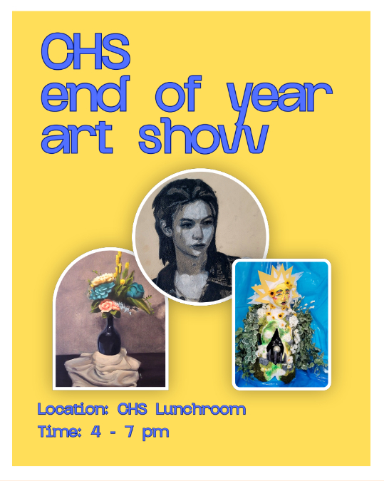 Come see the end of year ART SHOW in the Common's  BEFORE Pop's Concert TONIGHT!