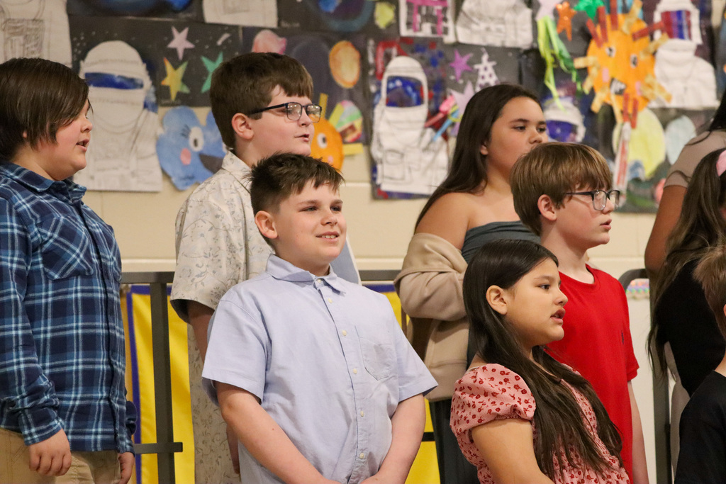 Lincoln students performing at the spring program