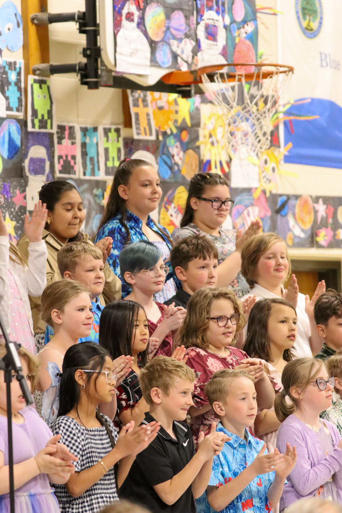 Lincoln students performing at the spring program