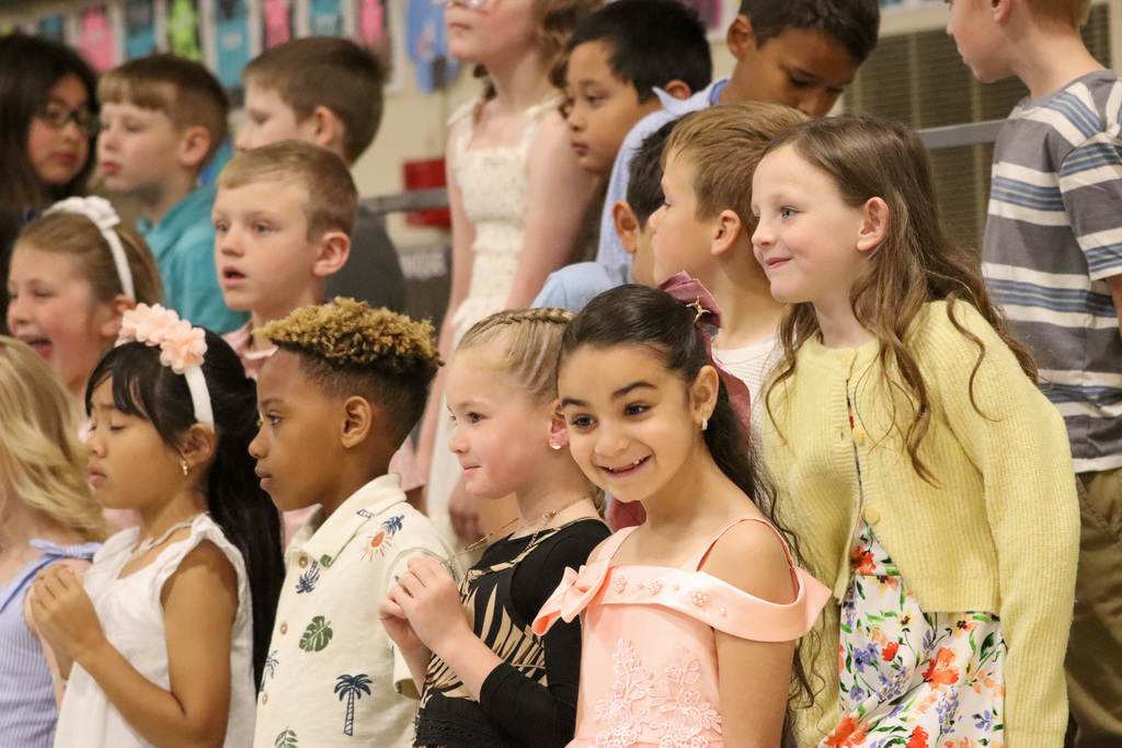 Lincoln students performing at the spring program