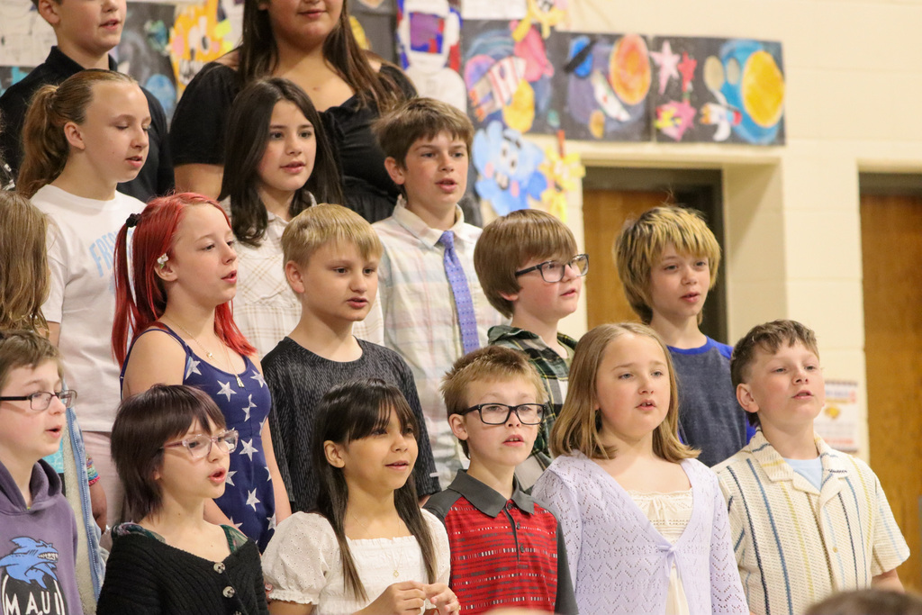 Lincoln students performing at the spring program