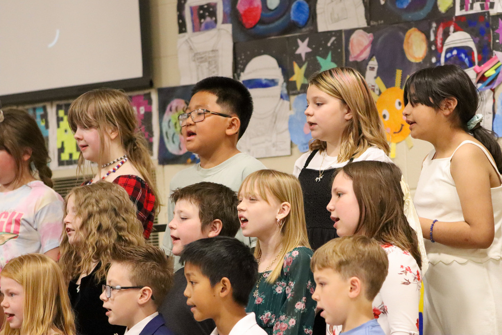 Lincoln students performing at the spring program