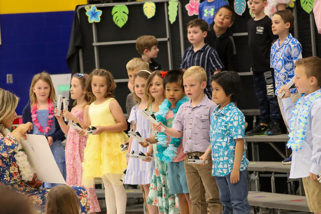 C.C. Lee students performing at their spring program
