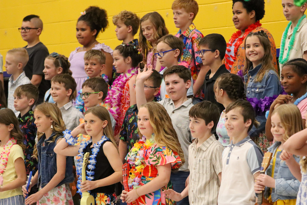 C.C. Lee students performing at their spring program