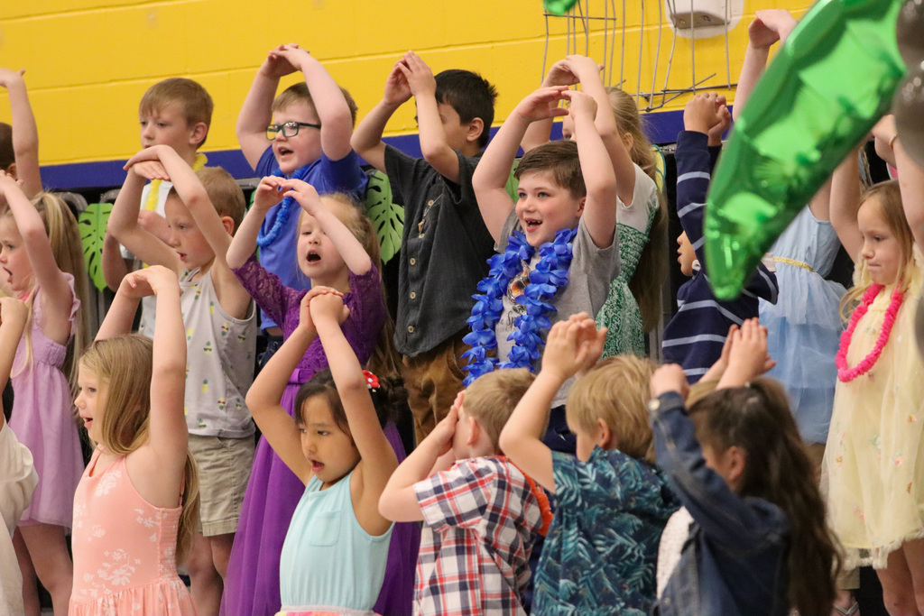 C.C. Lee students performing at their spring program