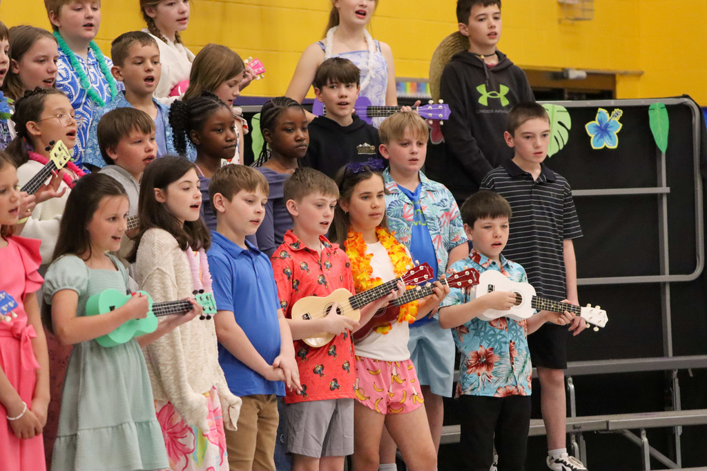 C.C. Lee students performing at their spring program
