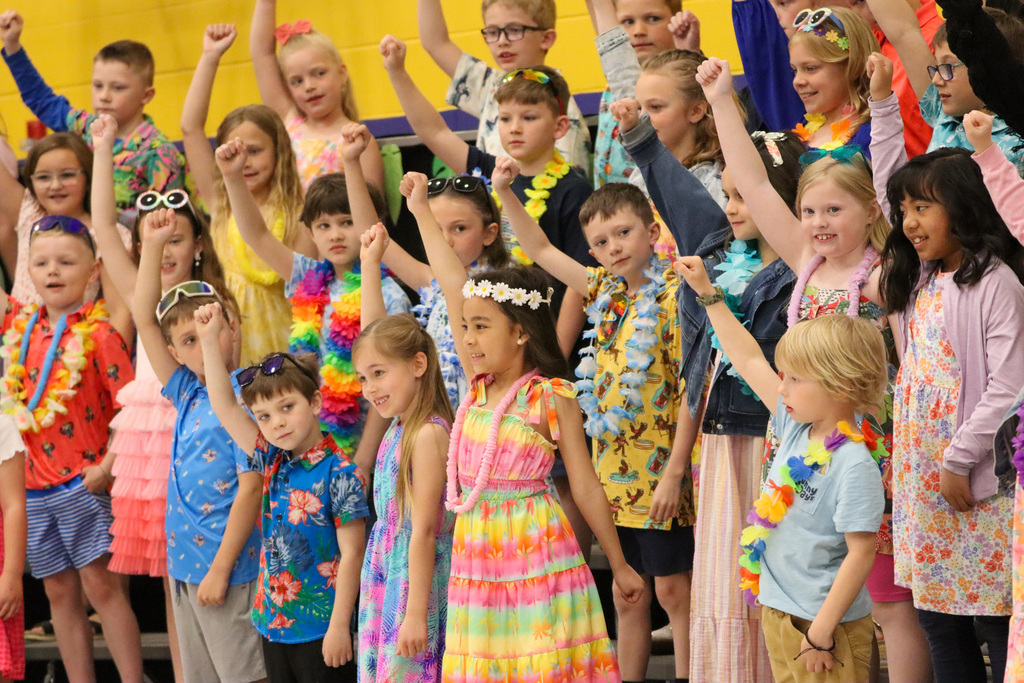 C.C. Lee students performing at their spring program