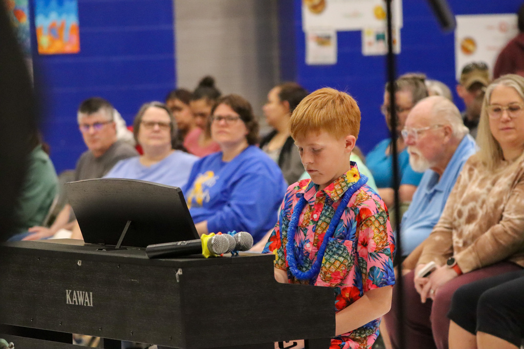 C.C. Lee student performing at the spring program