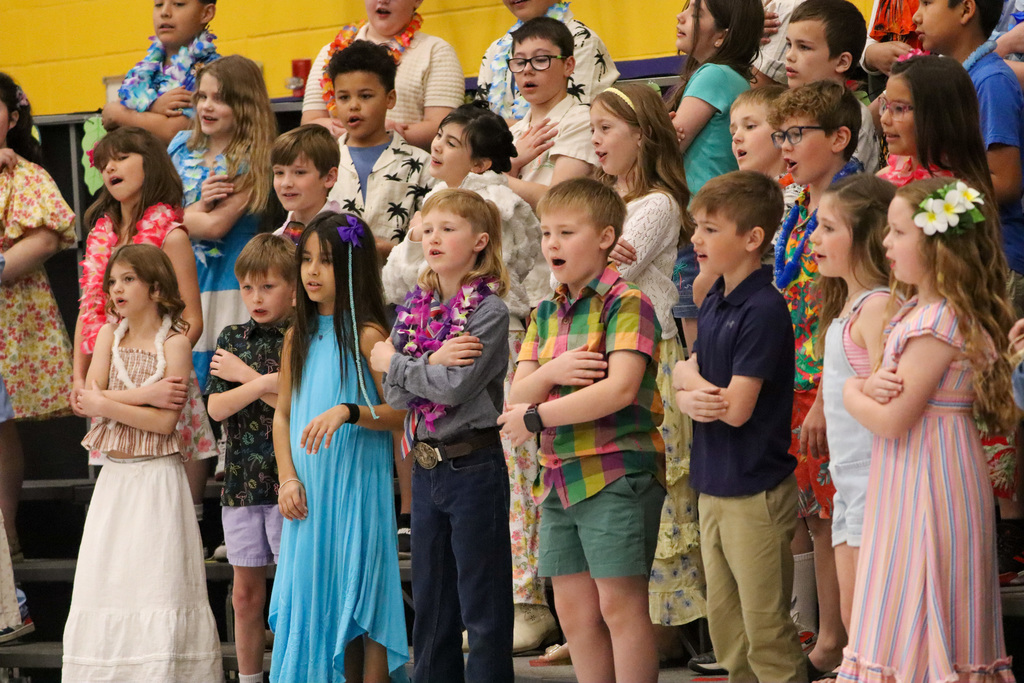 C.C. Lee students performing at their spring program