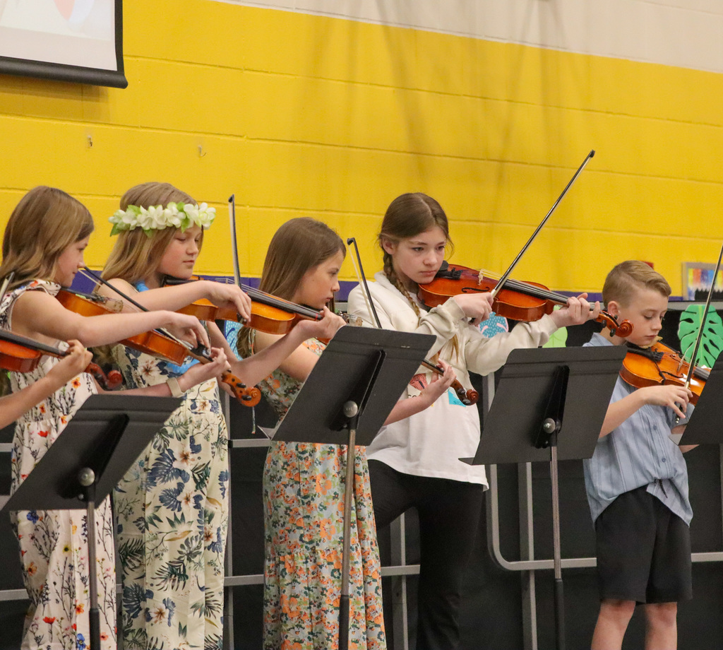 C.C. Lee students performing at their spring program