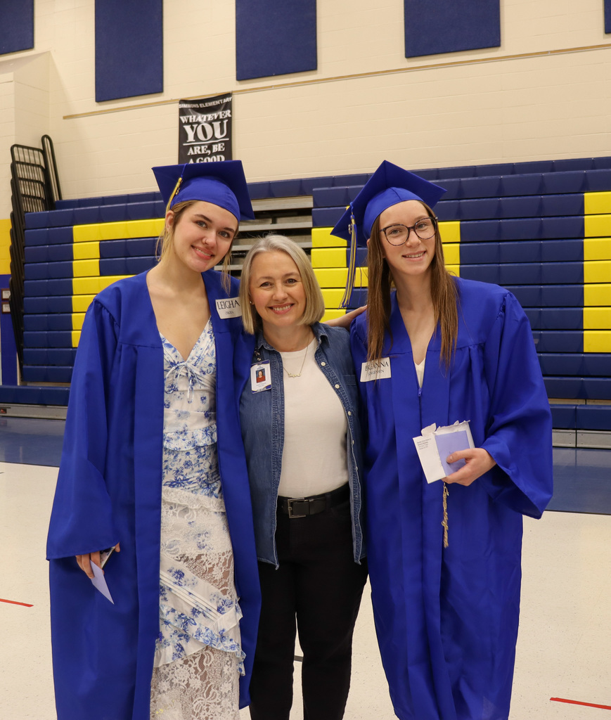 CHS seniors with their former teacher at Simmons Elementary
