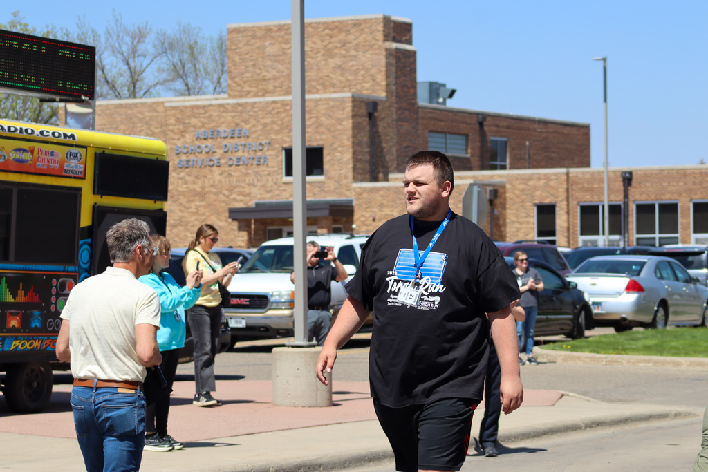CHS Special Olympics athlete during the Torch Run