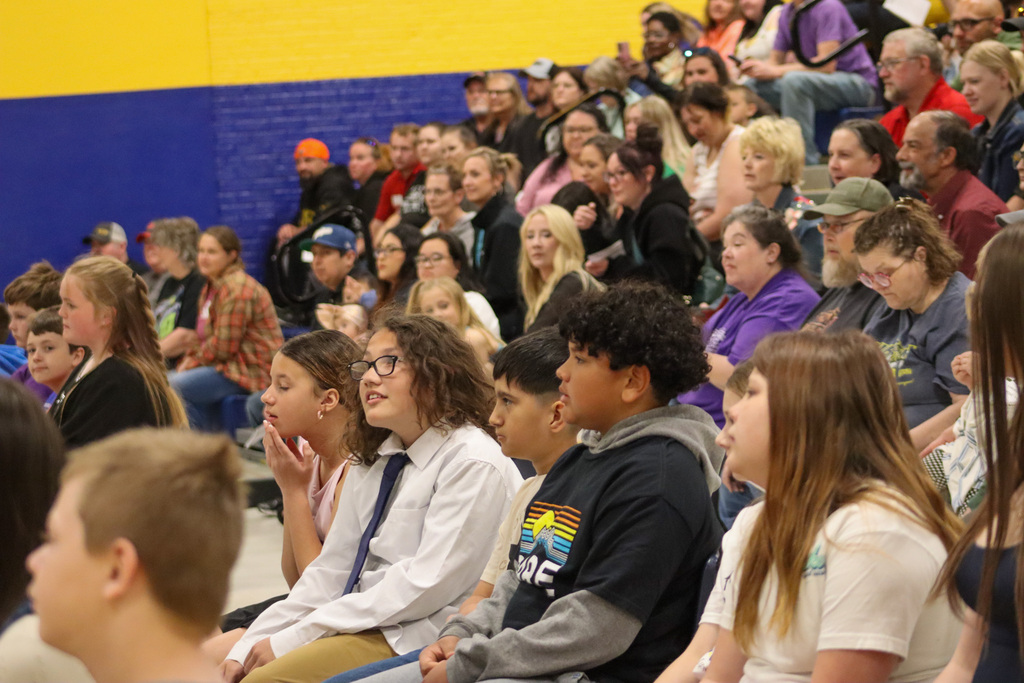OMT 5th graders at the graduation ceremony
