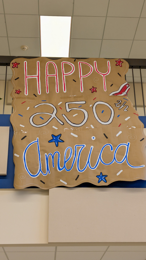Happy 250th America banner