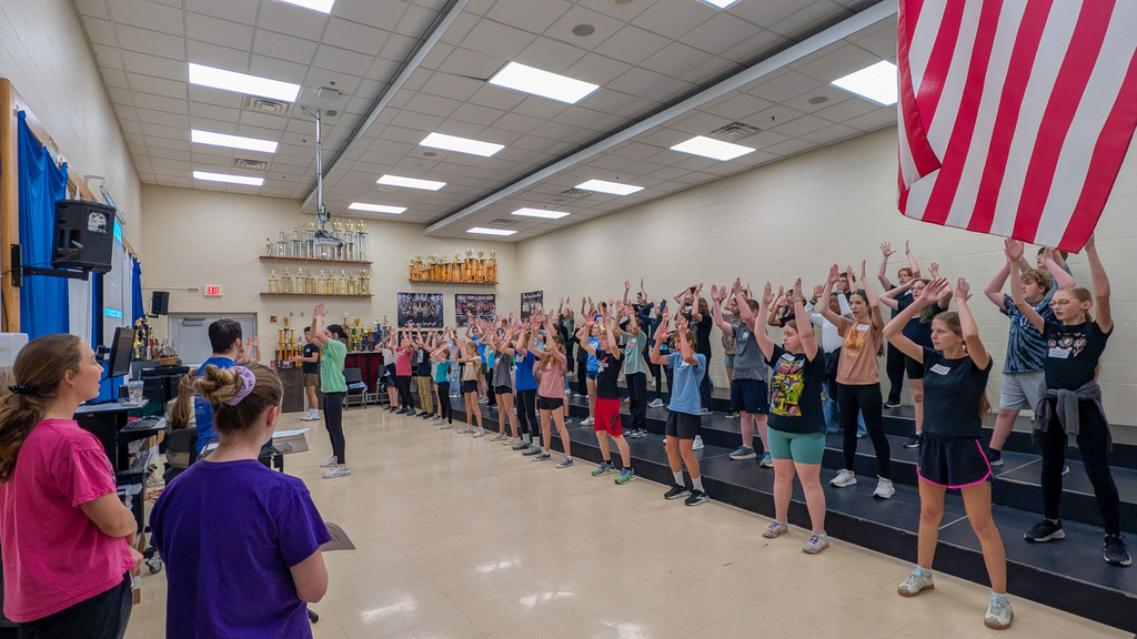 CHS Show Choir Camp rehearsal