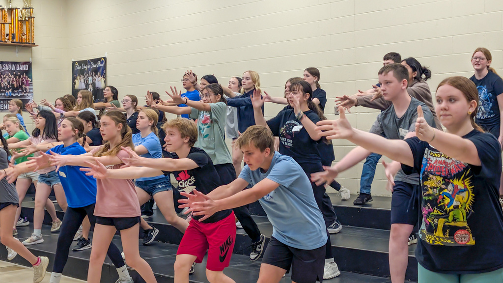 CHS Show Choir Camp rehearsal