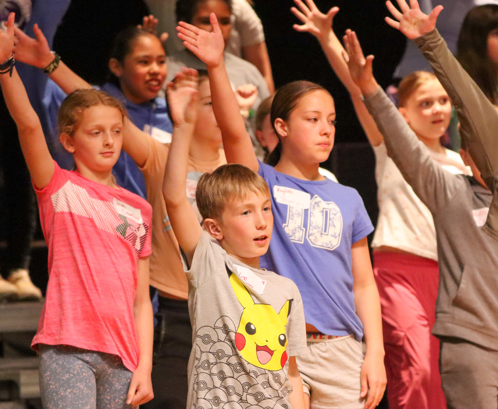 CHS Show Choir Camp rehearsal