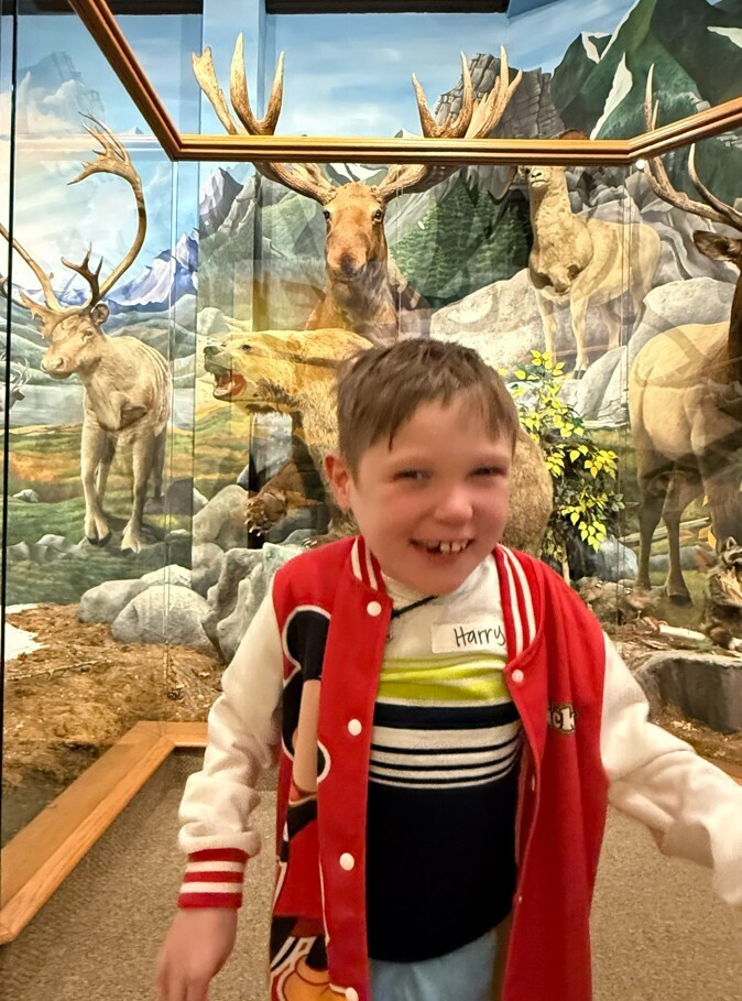 Mike Miller student at the museum