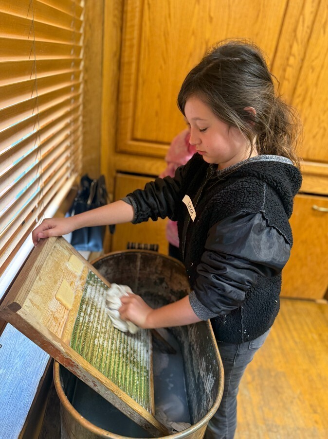 Mike Miller student at the museum