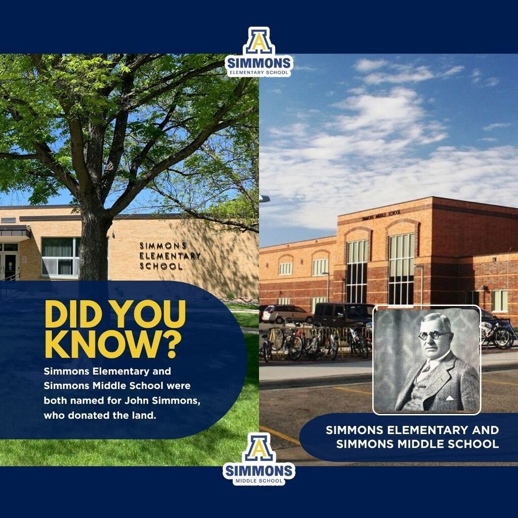 Did You Know? graphic with photo of Simmons the person and the schools