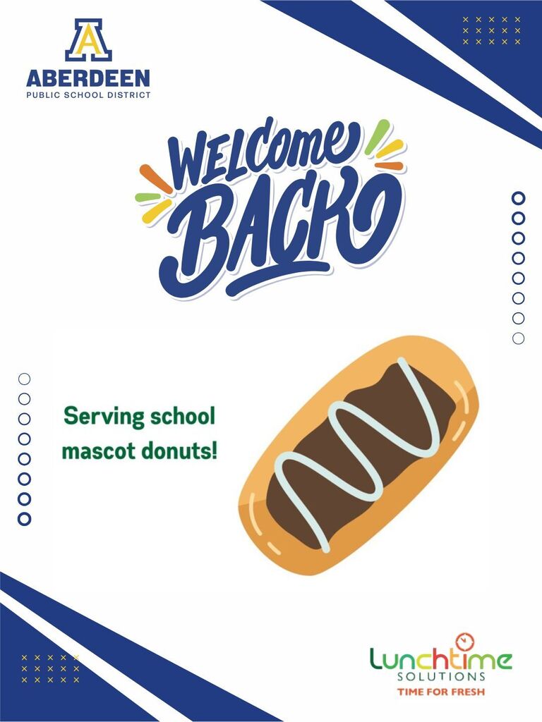Welcome back - serving mascot donuts!