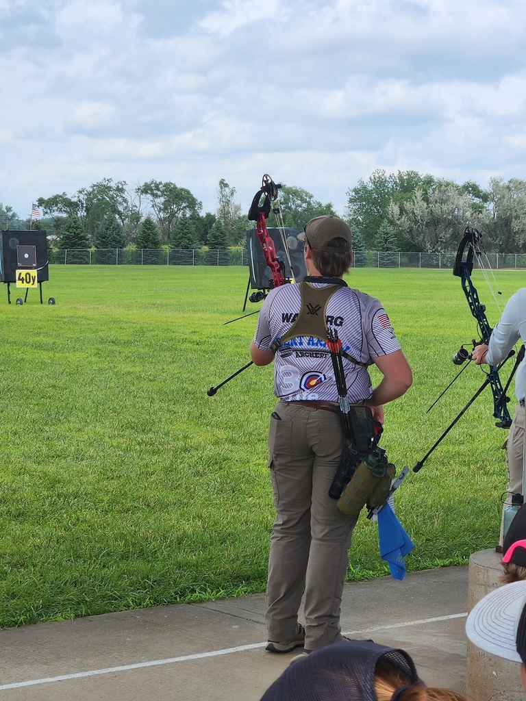 CHS student competing in archery
