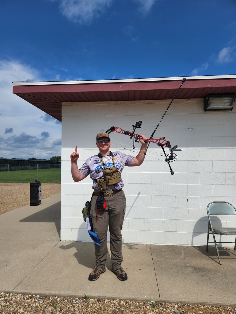 CHS student competing in archery