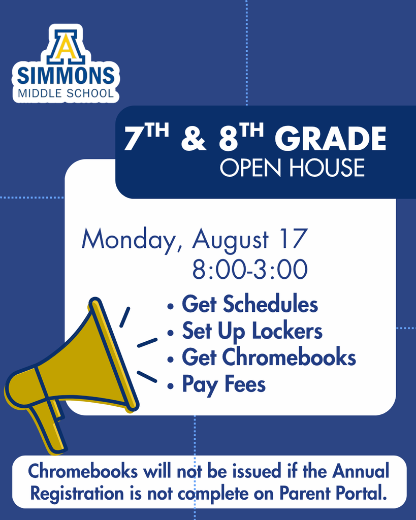7th & 8th Grade Open House Poster