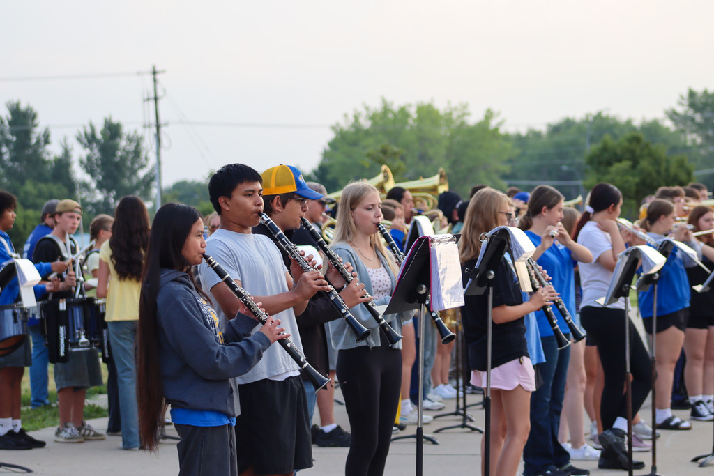 CHS Band students performing outside of Central