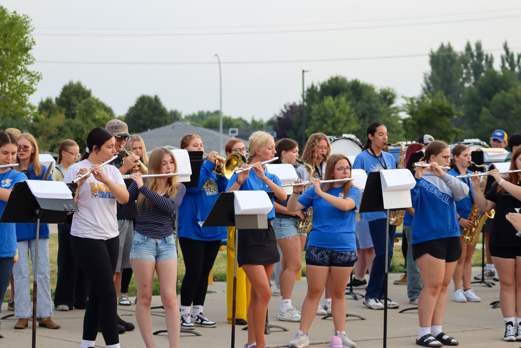 CHS Band students performing outside of Central