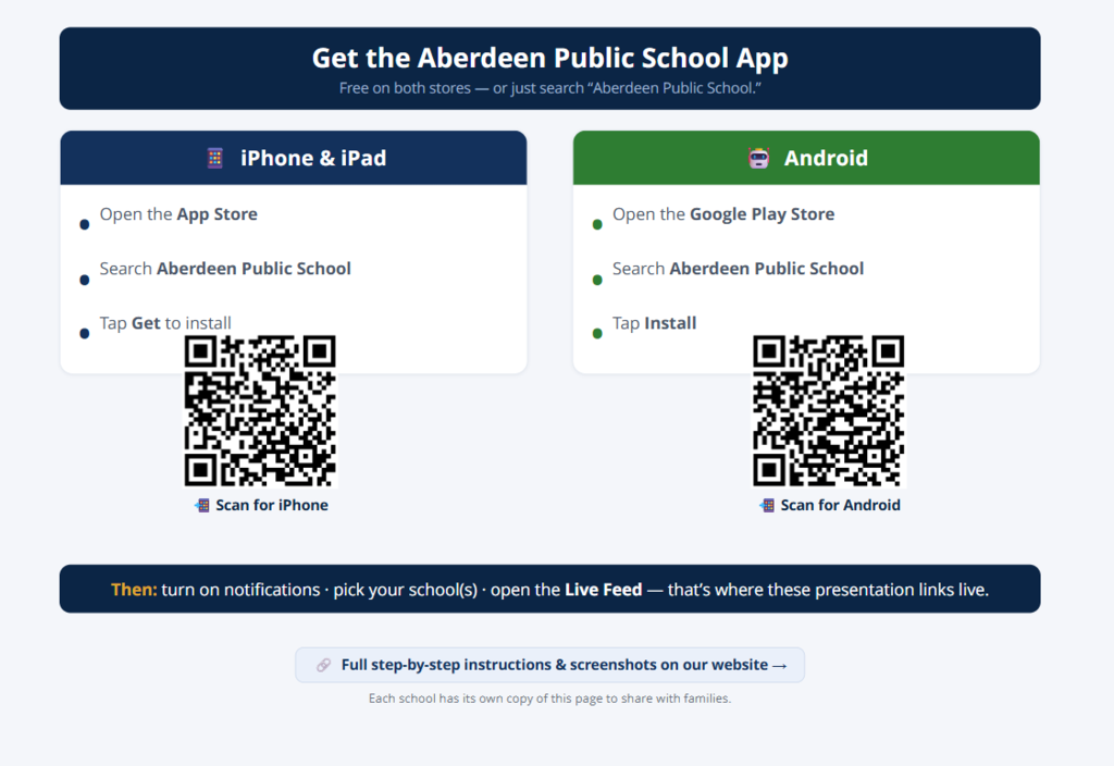 Aberdeen School App
