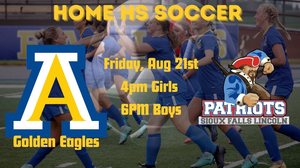 Home soccer vs. Lincoln Girls at 4 and Boys at 6